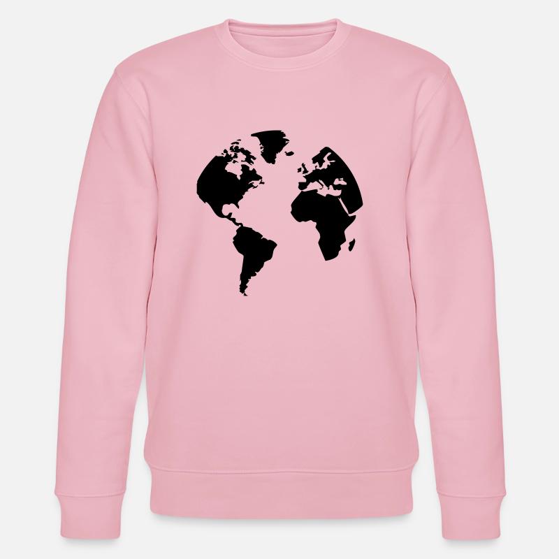 Earth - Erde - Stanley/Stella Unisex Bio-Sweatshirt CHANGER  - Hellrosa