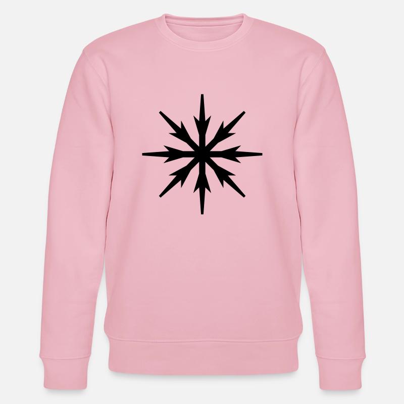 snowflake design - Stanley/Stella Unisex Bio-Sweatshirt CHANGER  - Hellrosa