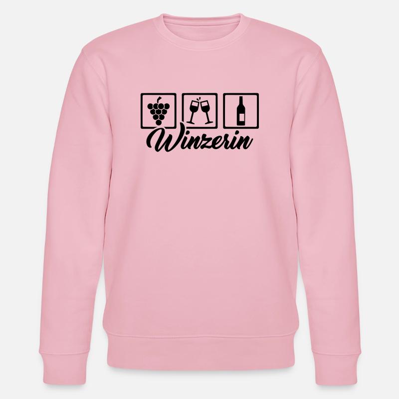 Winzerin - Stanley/Stella Unisex Bio-Sweatshirt CHANGER  - Hellrosa