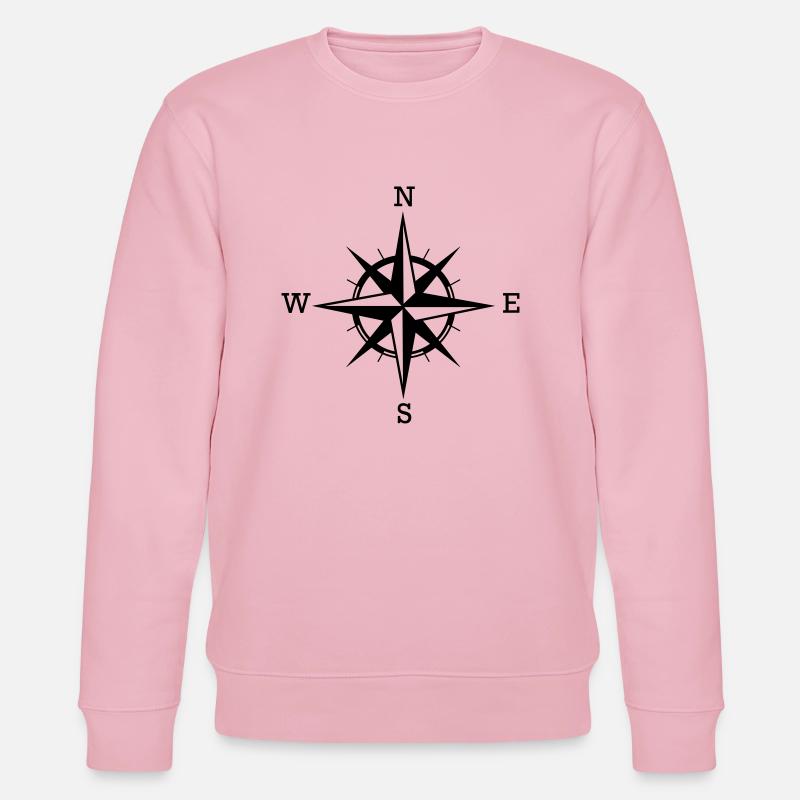 Kompass - Stanley/Stella Unisex Bio-Sweatshirt CHANGER  - Hellrosa