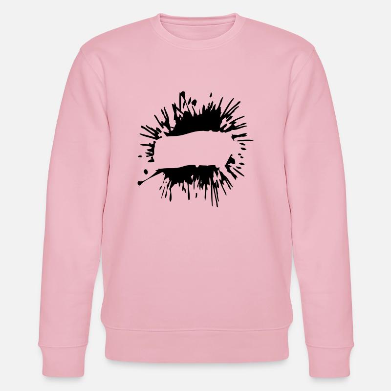 Insert text blobs - Stanley/Stella CHANGER Unisex Organic Sweatshirt - cotton pink