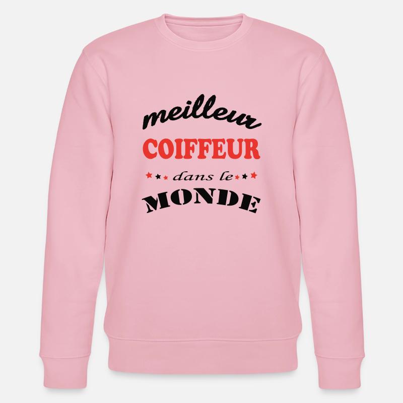 MEILLEUR COIFFEUR DANS LE MONDE - Sweat bio CHANGER Stanley/Stella Unisexe - rose pâle