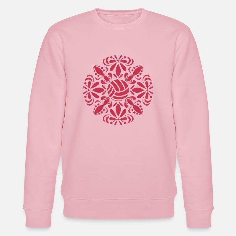 Volleyball Mandala - Stanley/Stella Unisex Bio-Sweatshirt CHANGER  - Hellrosa