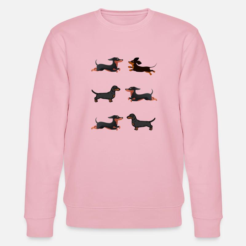 Teckels Teckels - Sweat bio CHANGER Stanley/Stella Unisexe - rose pâle