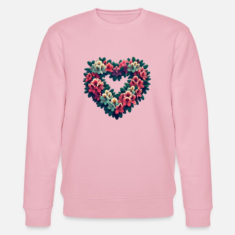 Rhododendron - Stanley/Stella Unisex Bio-Sweatshirt CHANGER  - Hellrosa