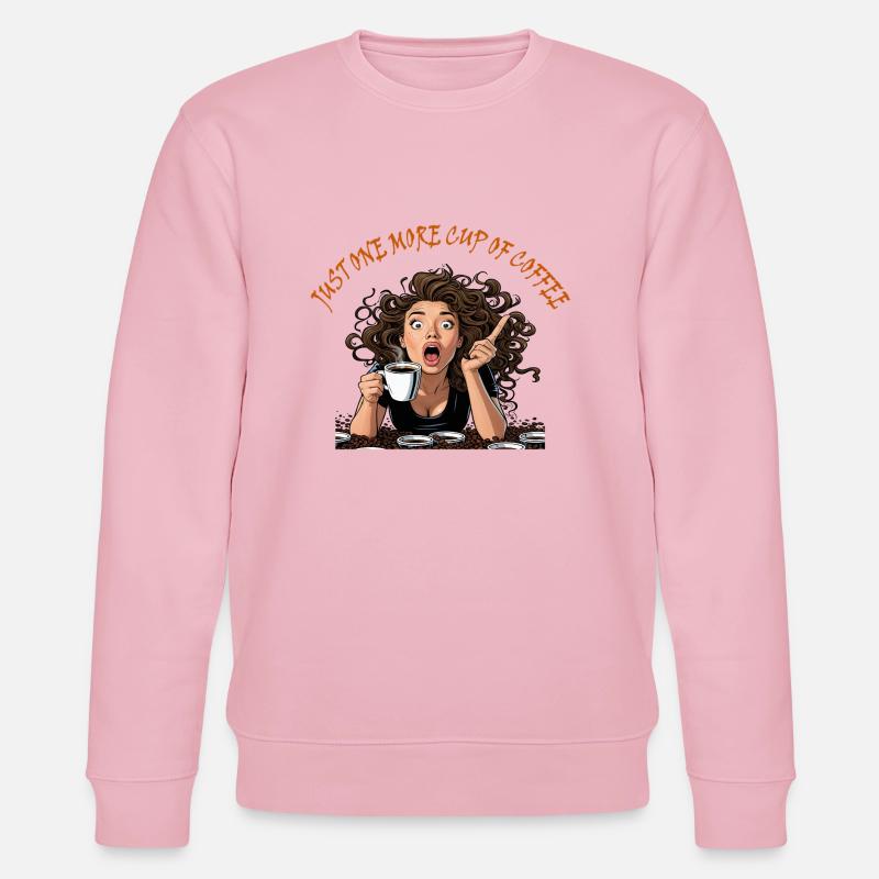 Nur eine weitere Tasse Kaffee - Stanley/Stella Unisex Bio-Sweatshirt CHANGER  - Hellrosa
