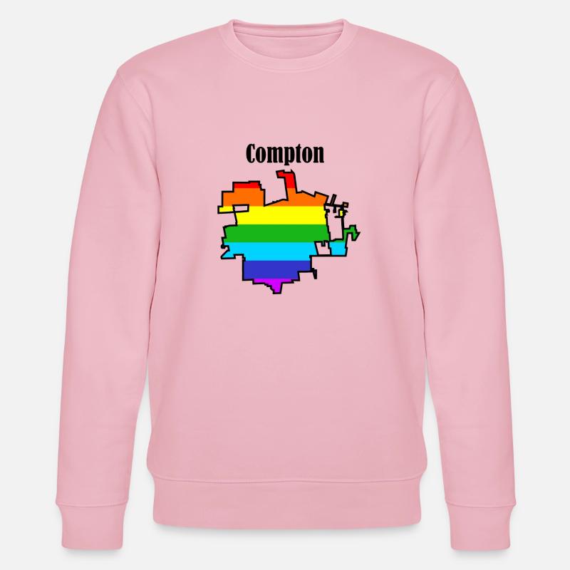 Arc-en-ciel de Compton - Sweat bio CHANGER Stanley/Stella Unisexe - rose pâle