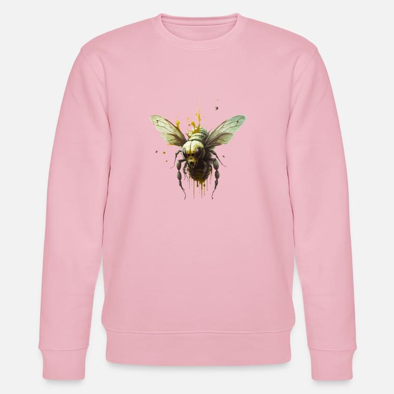 Abeille goutte à goutte - Sweat bio CHANGER Stanley/Stella Unisexe - rose pâle