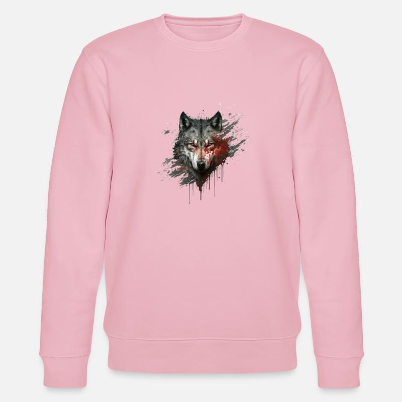 Blutwolf - Stanley/Stella Unisex Bio-Sweatshirt CHANGER  - Hellrosa