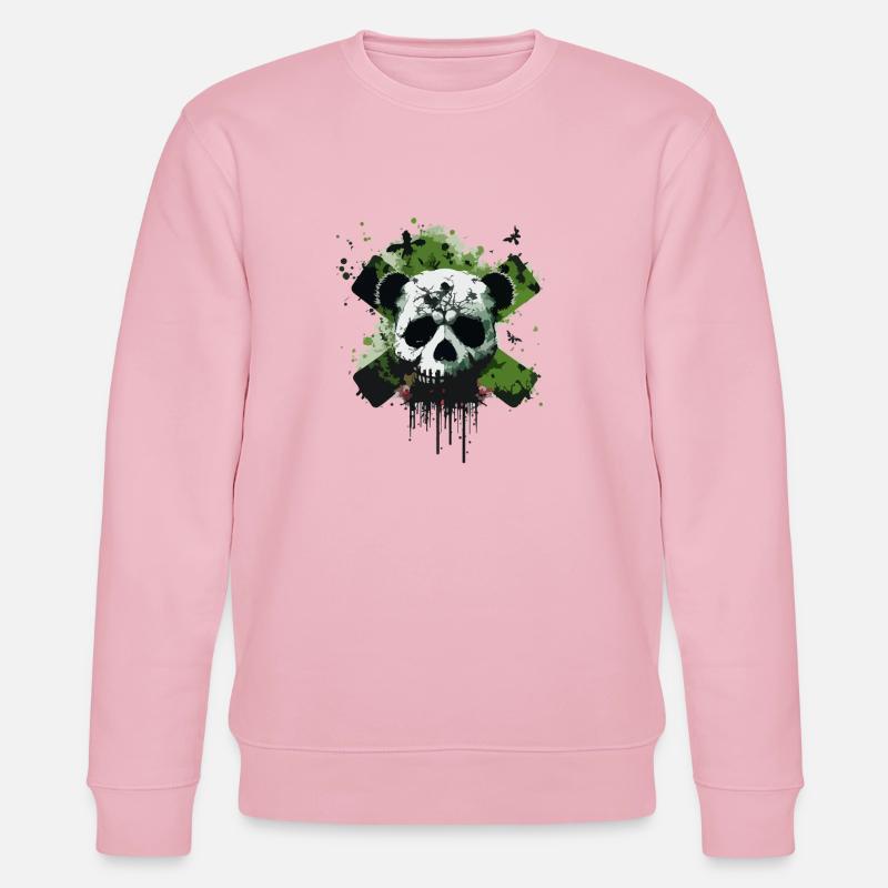 Skull Panda - Stanley/Stella Unisex Bio-Sweatshirt CHANGER  - Hellrosa