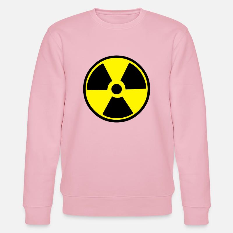 Radioactive Warning - Stanley/Stella CHANGER Unisex Organic Sweatshirt - cotton pink