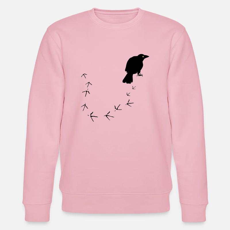 Krähe - Stanley/Stella Unisex Bio-Sweatshirt CHANGER  - Hellrosa