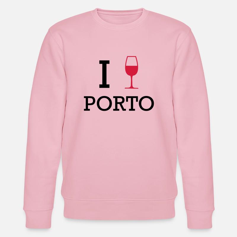 Ich liebe Porto - Stanley/Stella Unisex Bio-Sweatshirt CHANGER  - Hellrosa