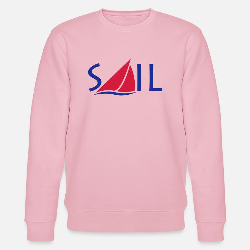 Sail Logo - Stanley/Stella Unisex Bio-Sweatshirt CHANGER  - Hellrosa