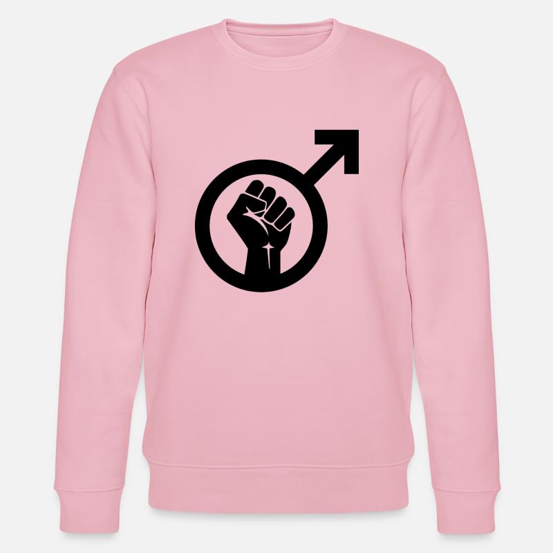 Masculism Symbol - Stanley/Stella Unisex Bio-Sweatshirt CHANGER  - Hellrosa