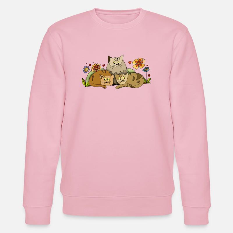 Chats - Sweat bio CHANGER Stanley/Stella Unisexe - rose pâle