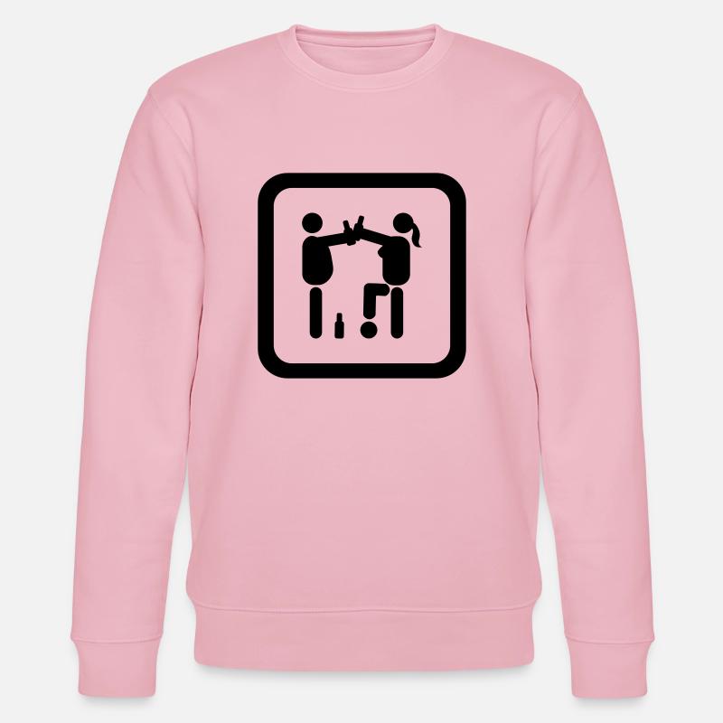 Flunkyball #1 - Stanley/Stella Unisex Bio-Sweatshirt CHANGER  - Hellrosa