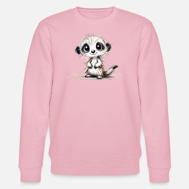 Erdmännchen - Stanley/Stella Unisex Bio-Sweatshirt CHANGER  - Hellrosa