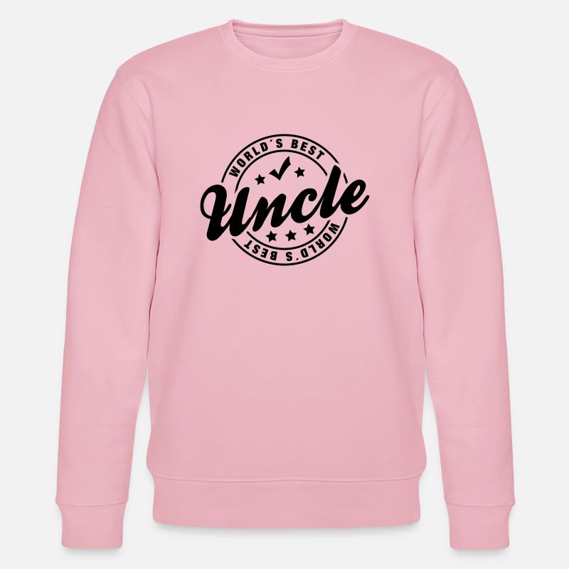 worlds_best_uncle_1 - Stanley/Stella Unisex Bio-Sweatshirt CHANGER  - Hellrosa