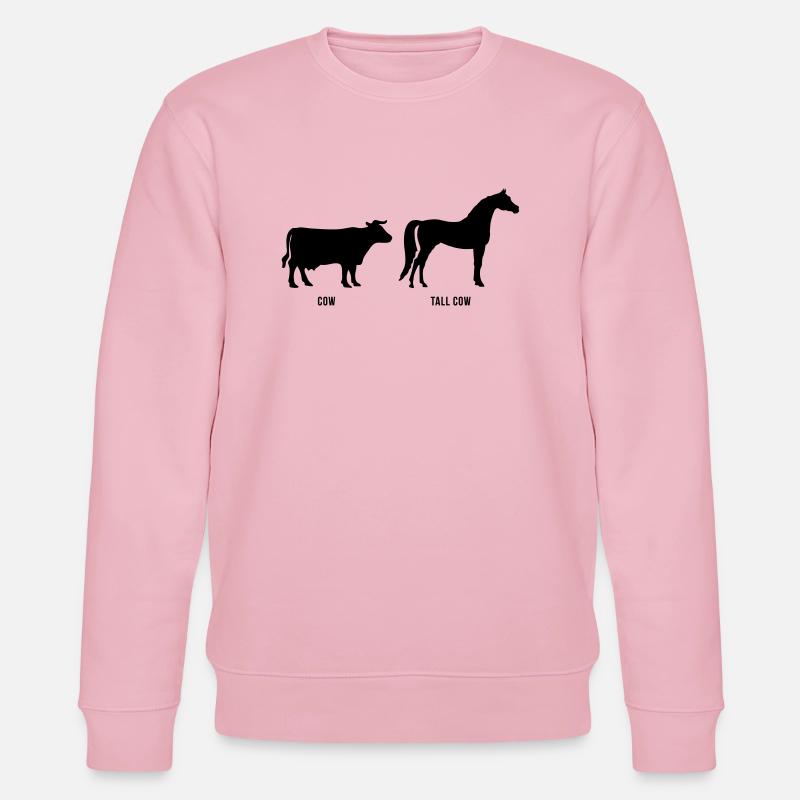 Cow Cow vs Hoch - Stanley/Stella Unisex Bio-Sweatshirt CHANGER  - Hellrosa