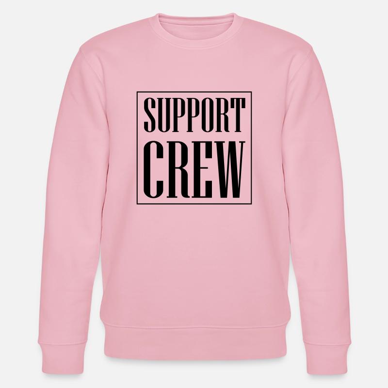 Support Crew - Stanley/Stella Unisex Bio-Sweatshirt CHANGER  - Hellrosa