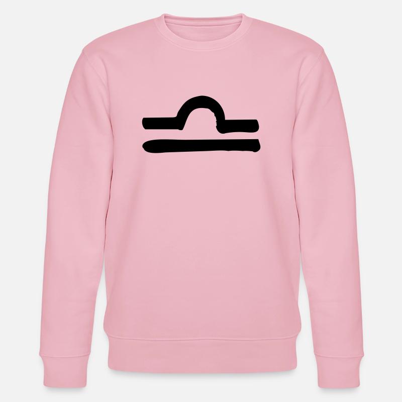 libra zodiac - Stanley/Stella Unisex Bio-Sweatshirt CHANGER  - Hellrosa