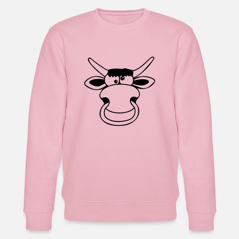 Dummer Bulle - Stanley/Stella Unisex Bio-Sweatshirt CHANGER  - Hellrosa