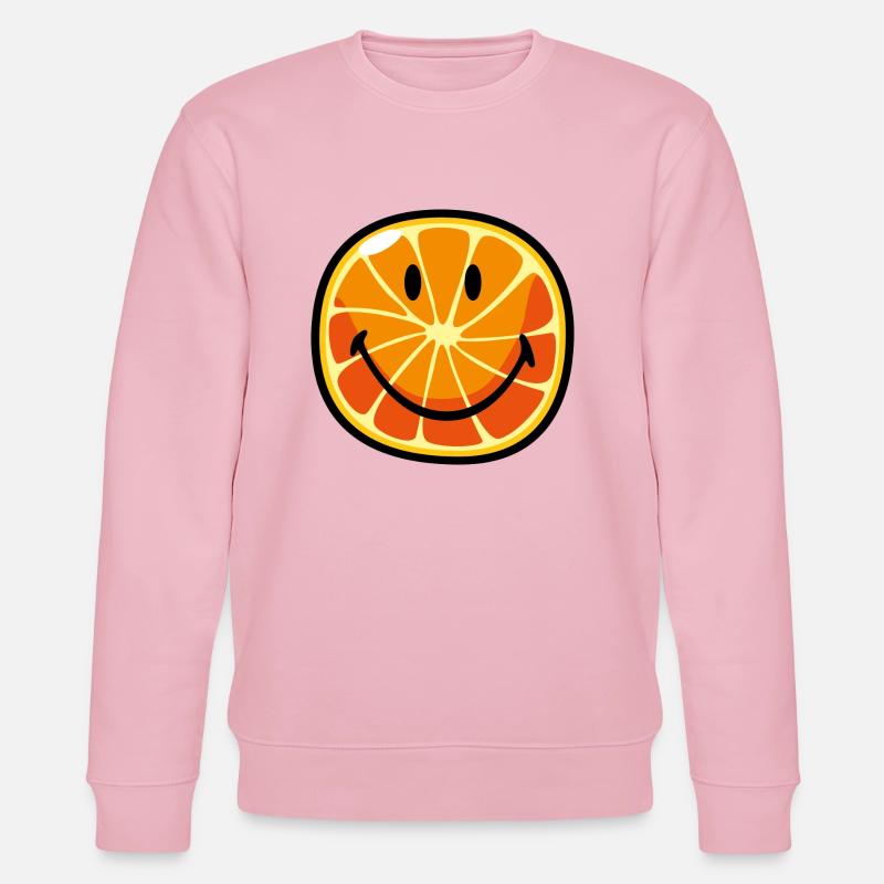 Smiley Pamplemousse - Sweat bio CHANGER Stanley/Stella Unisexe - rose pâle