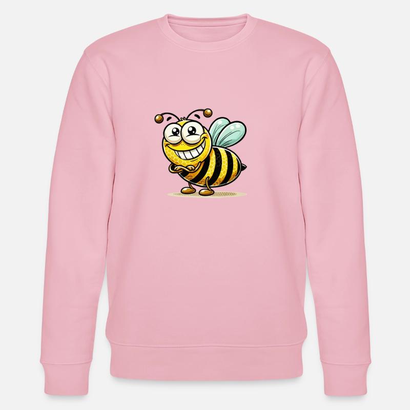 Abeille Guêpe Animal - Sweat bio CHANGER Stanley/Stella Unisexe - rose pâle