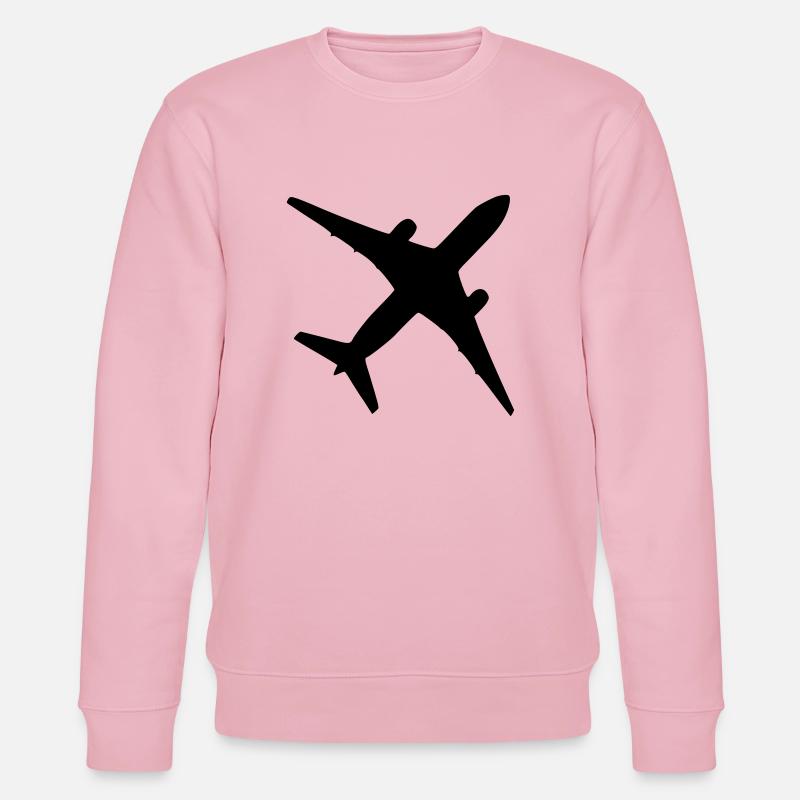 Flugzeug - Stanley/Stella Unisex Bio-Sweatshirt CHANGER  - Hellrosa