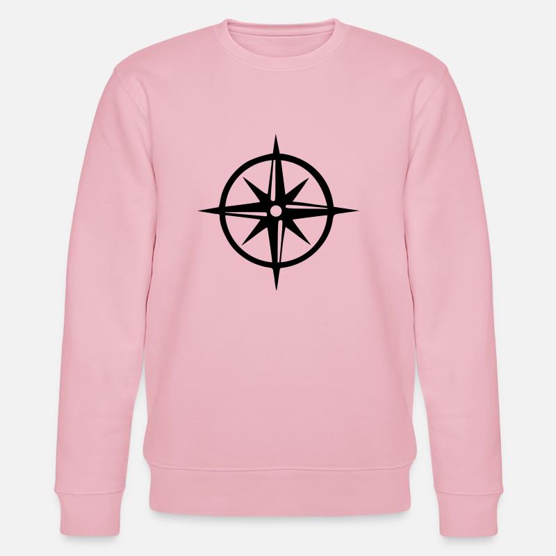 Compass - Ship - Stanley/Stella CHANGER Unisex Organic Sweatshirt - cotton pink