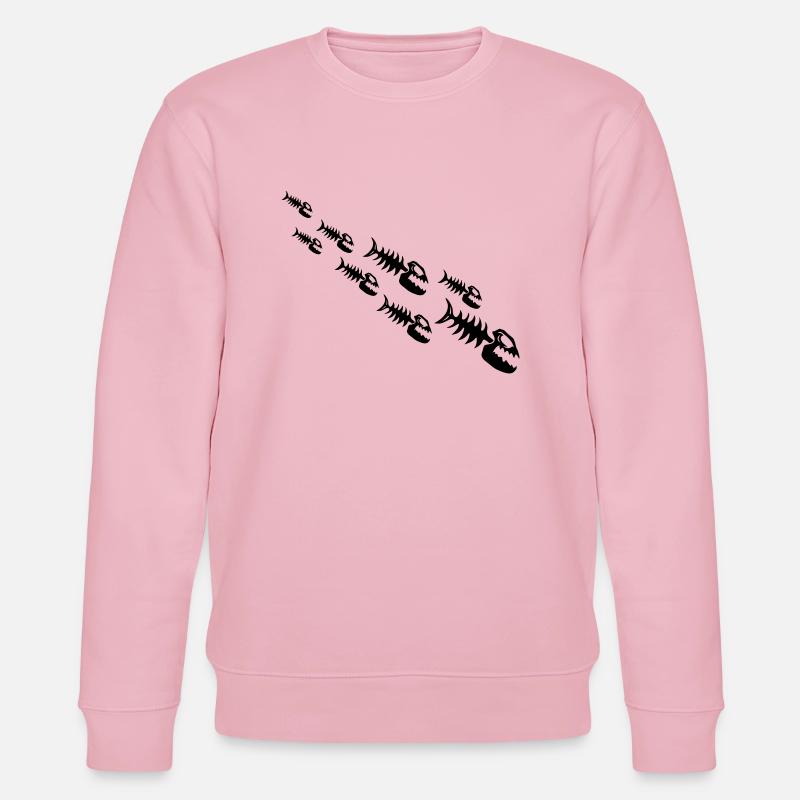 Fish Bone Monsters - Stanley/Stella CHANGER Unisex Organic Sweatshirt - cotton pink