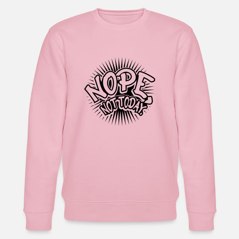 Nope Comic Schrift - Stanley/Stella Unisex Bio-Sweatshirt CHANGER  - Hellrosa