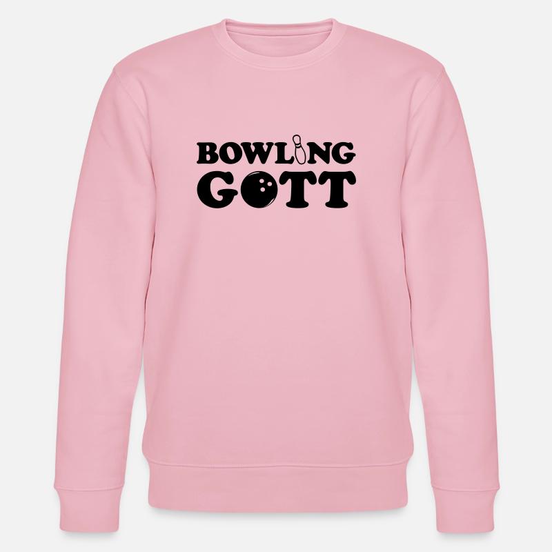 Bowling - Gott - Stanley/Stella Unisex Bio-Sweatshirt CHANGER  - Hellrosa