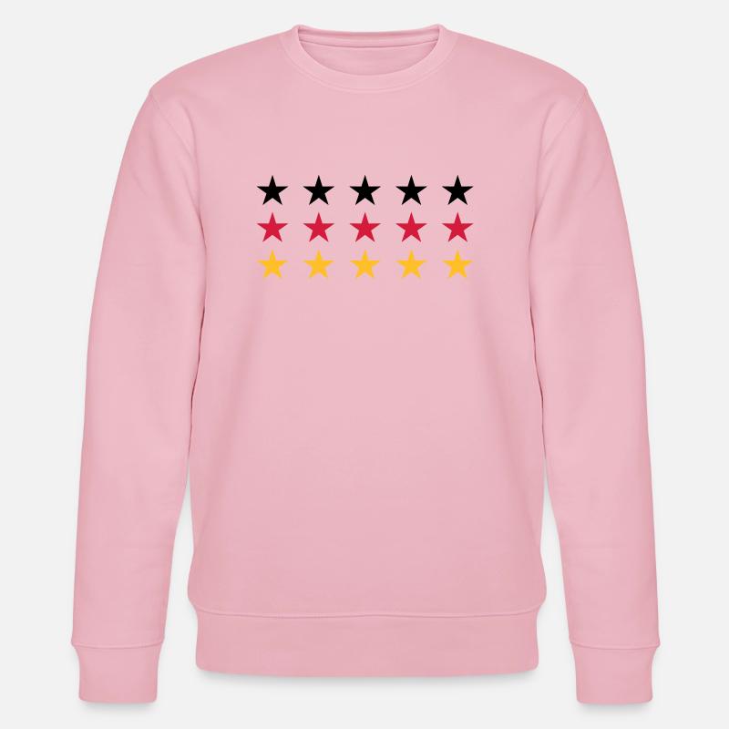 German Flag Stars Design - Stanley/Stella Unisex Bio-Sweatshirt CHANGER  - Hellrosa