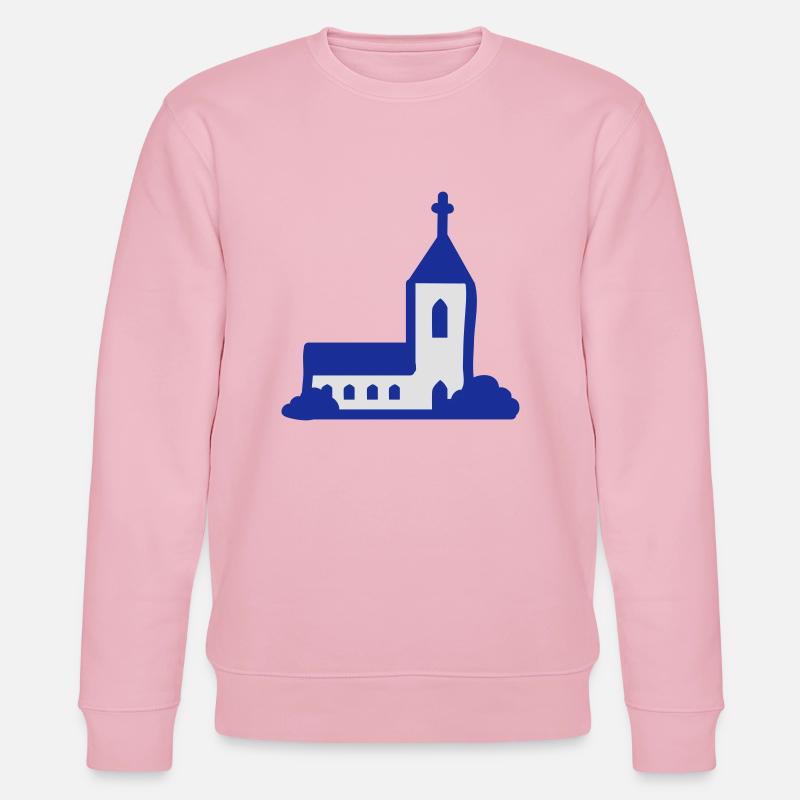 Kirche - 2 - Stanley/Stella Unisex Bio-Sweatshirt CHANGER  - Hellrosa