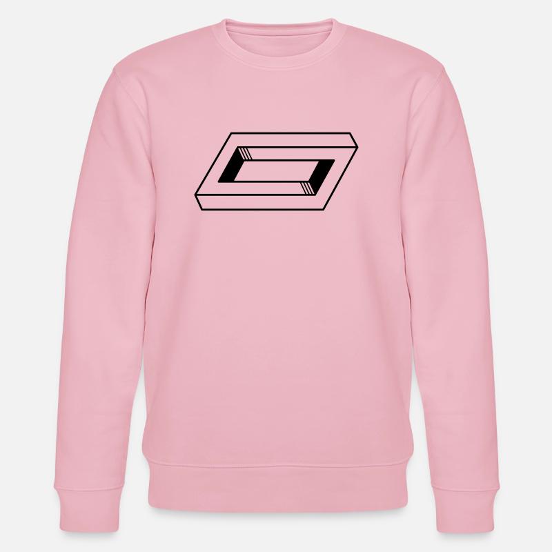 geometrisch - Stanley/Stella Unisex Bio-Sweatshirt CHANGER  - Hellrosa