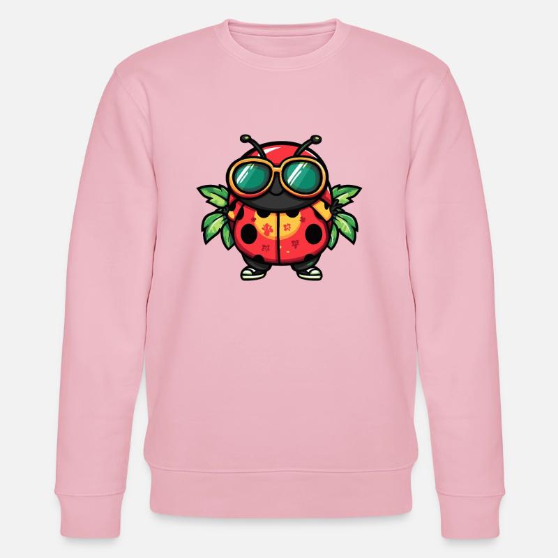 Marienkäfer Sommer - Stanley/Stella Unisex Bio-Sweatshirt CHANGER  - Hellrosa