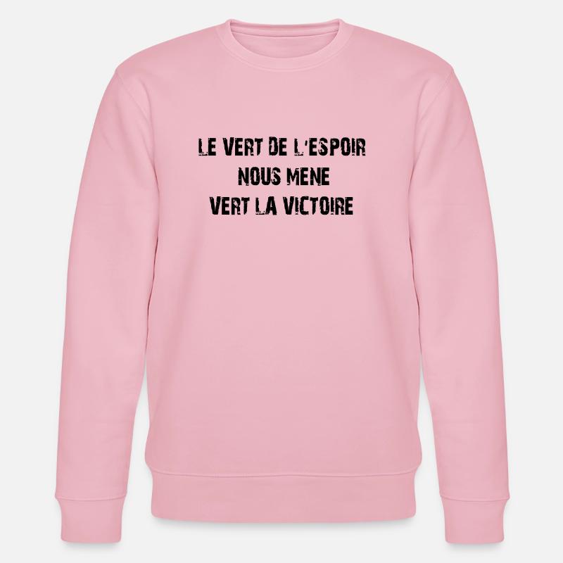 le_vert_de_l'espoir - Stanley/Stella Unisex Bio-Sweatshirt CHANGER  - Hellrosa