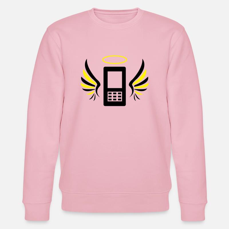 smartphone_engel_02 - Stanley/Stella Unisex Bio-Sweatshirt CHANGER  - Hellrosa