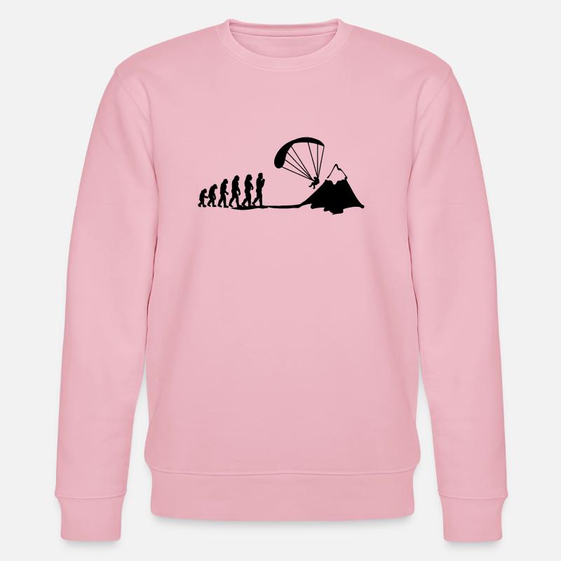 paragliding evolution - Stanley/Stella Unisex Bio-Sweatshirt CHANGER  - Hellrosa