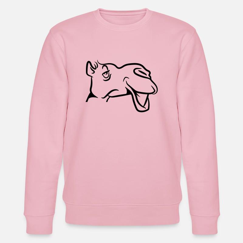 Camel goofy dear cool - Stanley/Stella CHANGER Unisex Organic Sweatshirt - cotton pink