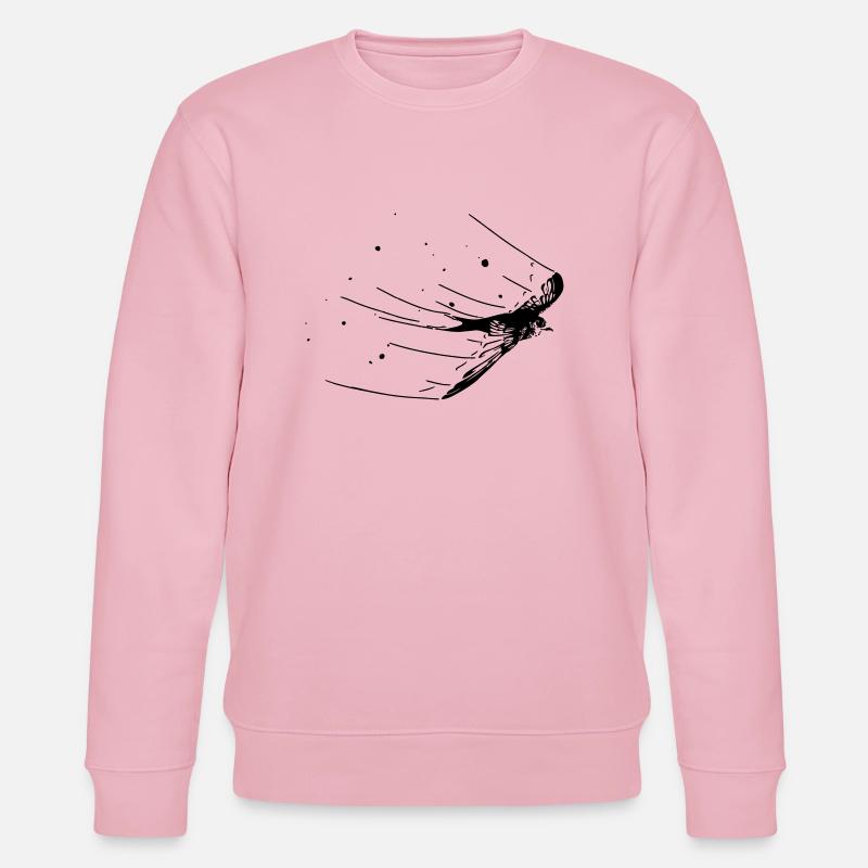 Mauersegler - Stanley/Stella Unisex Bio-Sweatshirt CHANGER  - Hellrosa