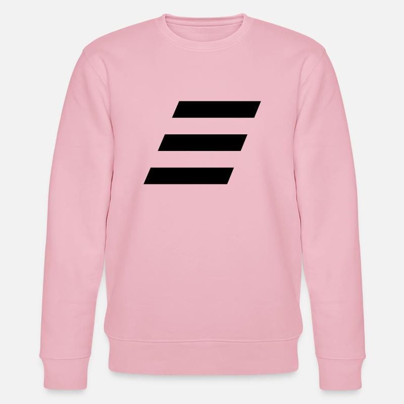 Slanted stack - Stanley/Stella CHANGER Unisex Organic Sweatshirt - cotton pink