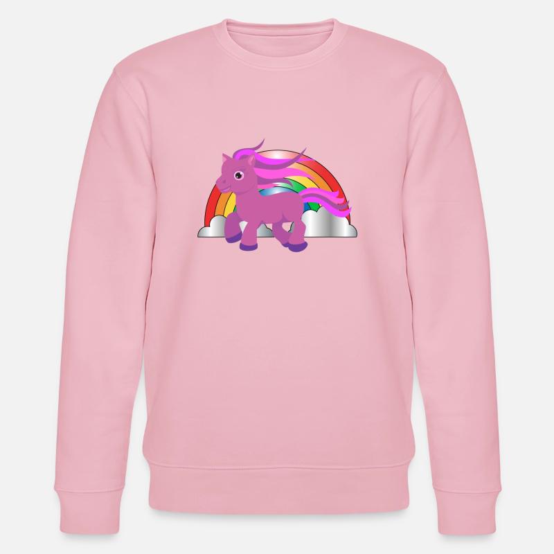 einhorn7 - Stanley/Stella Unisex Bio-Sweatshirt CHANGER  - Hellrosa