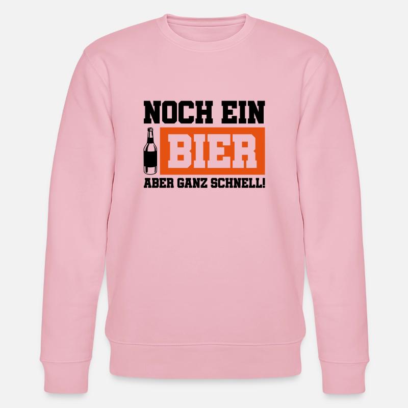 noch ein bier schnell - Stanley/Stella Unisex Bio-Sweatshirt CHANGER - Hellrosa