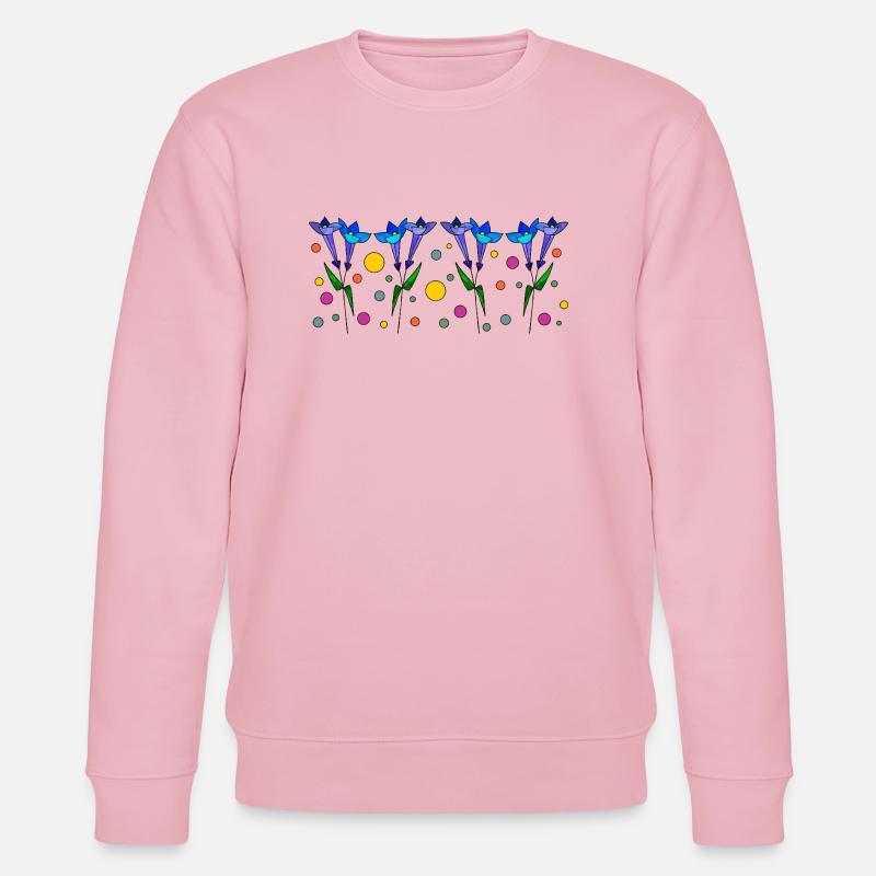 Fleur - Sweat bio CHANGER Stanley/Stella Unisexe - rose pâle