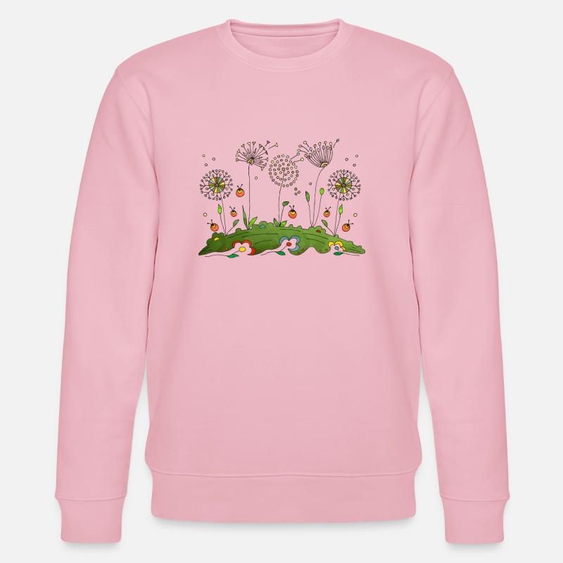 Blumen - Stanley/Stella Unisex Bio-Sweatshirt CHANGER  - Hellrosa