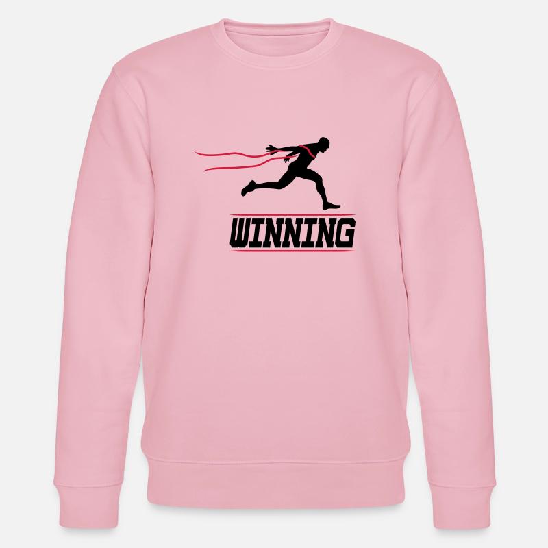 running runner winning 2c I - Stanley/Stella CHANGER Unisex Organic Sweatshirt - cotton pink