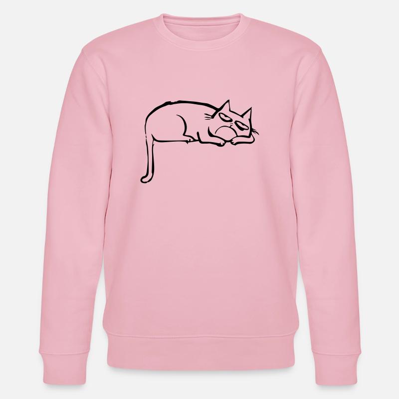 funny cat - Stanley/Stella Unisex Bio-Sweatshirt CHANGER  - Hellrosa